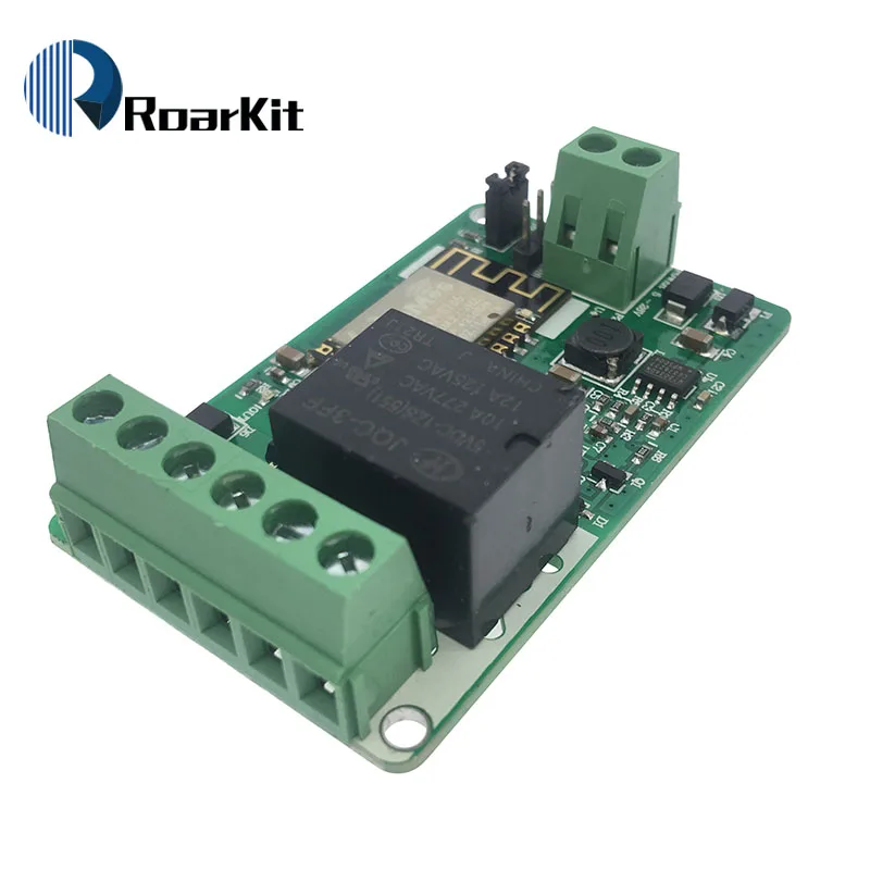 Новое поступление 1 шт. зеленое ESP8266 10A 220 В сетевое реле WIFI модуль вход DC 7 ~ 30 в