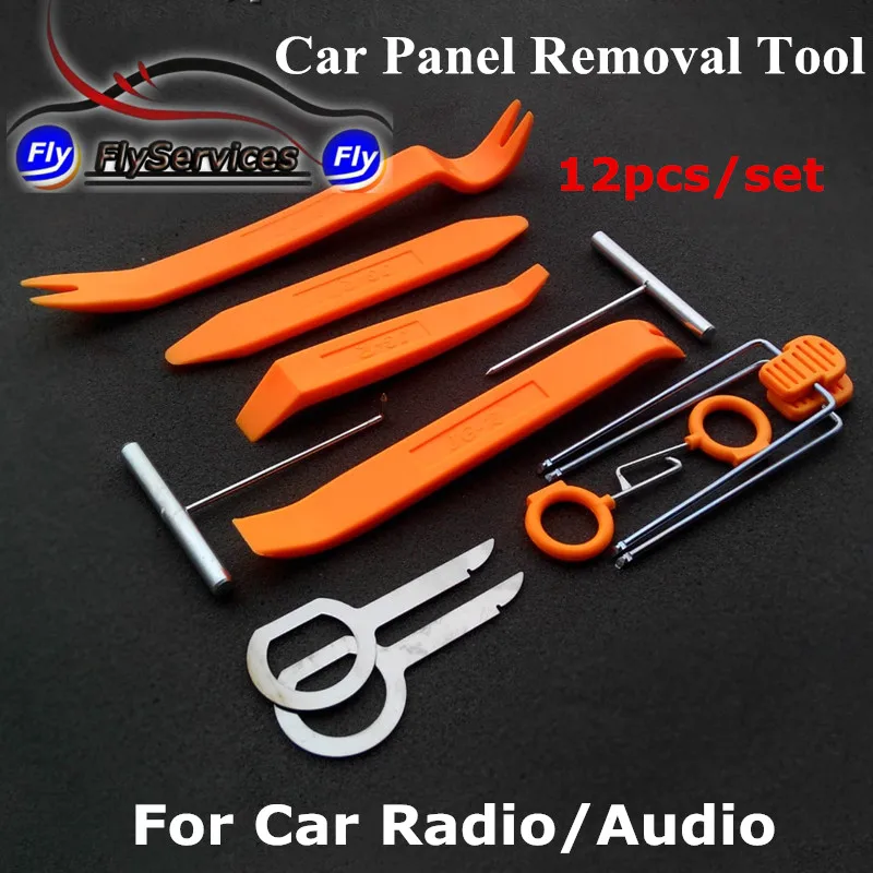 カー dvd プレーヤー ステレオ修理さ れ た ツール キット 12 ピース車の ドア ツール インテリア プラスチック トリム パネル