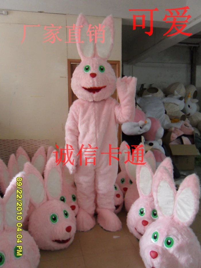 Cosplay Costumes Rabbit Mascot Costume Pink Rabbit Hare Easter Adult Size Mascot Mascot Aliexpress