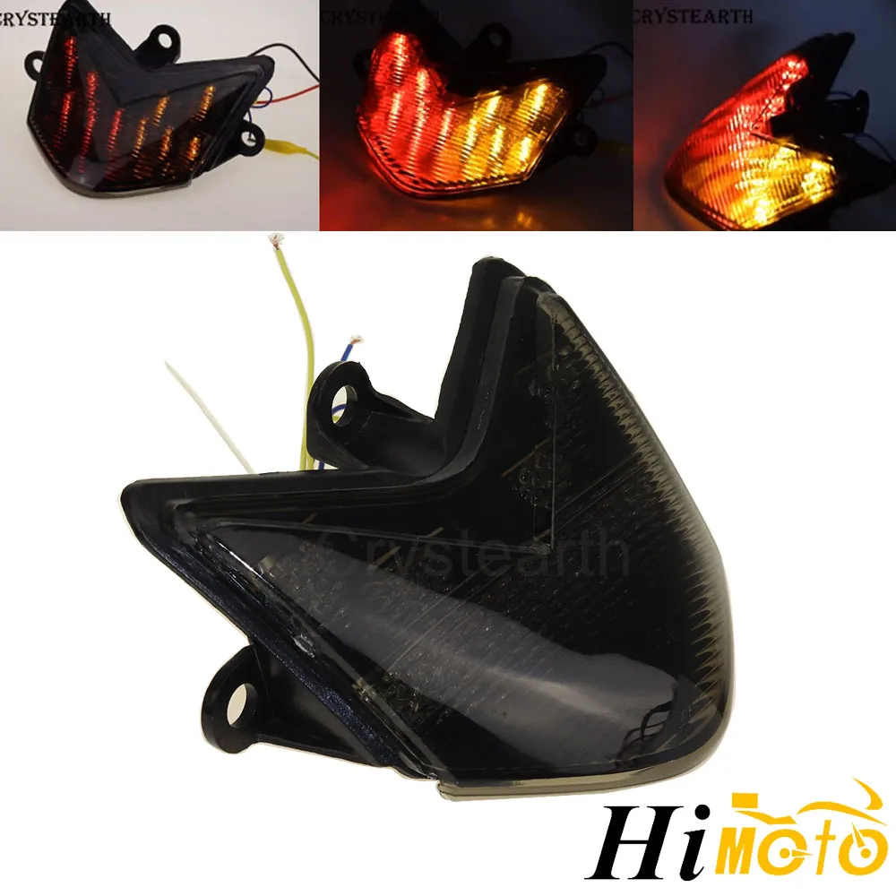 Motorcycle Integrated Led Turn Signals Taillight Rear Brake Tail Light
