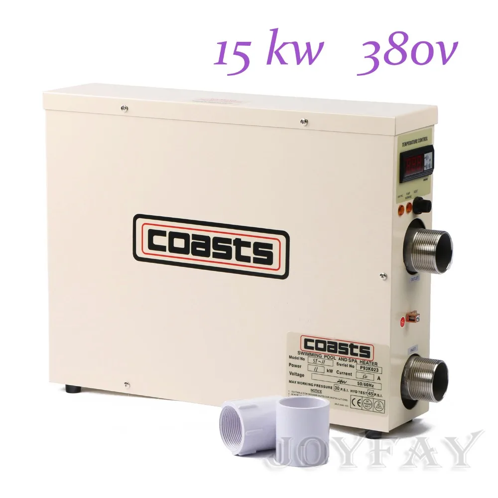 15KW 380V Electric Hot Tub Water Heater for Swimming Pool & Home Bath