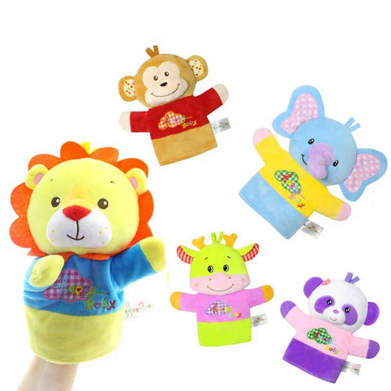 Детские игрушки животное ручная марионетка детские плюшевые куклы дети куклы взаимодействие родителя и ребенка палец игрушка в подарок AN88