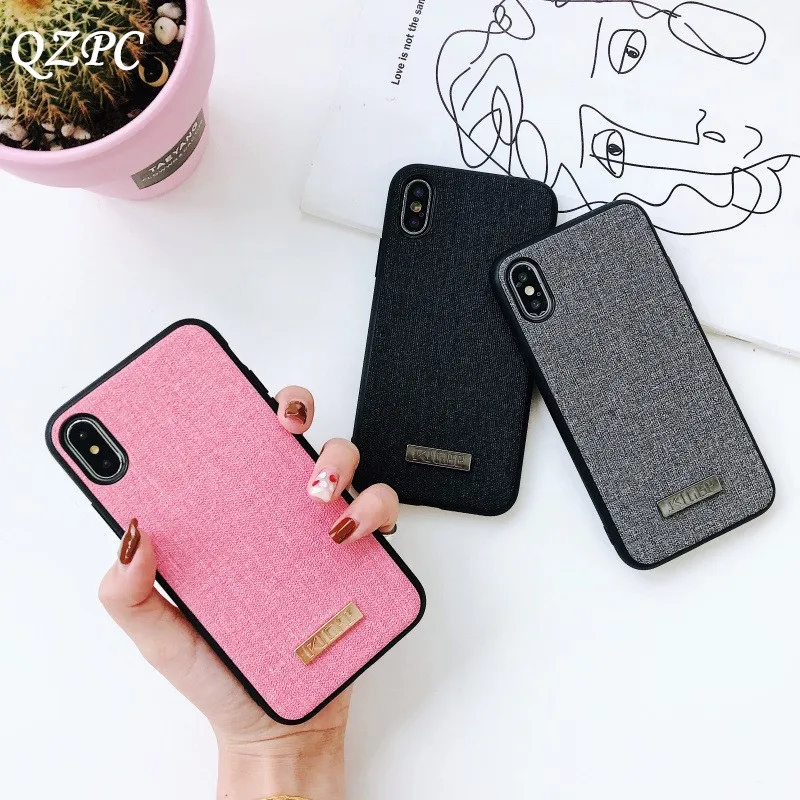 

QZPC Simple Phone Cases For iPhone Max XR Xs Cases Cover Shell 6 s 7 8plus Cases Protection Fashion Fitted Black Dropshipping