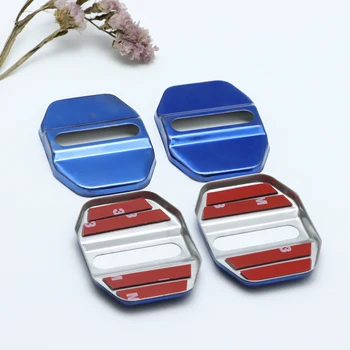 

4PCS Auto Case Stainless Steel Door Lock Buckle Protective Cover For Mercedes-Benz benz CLA 180 200 250 220 Car Styling