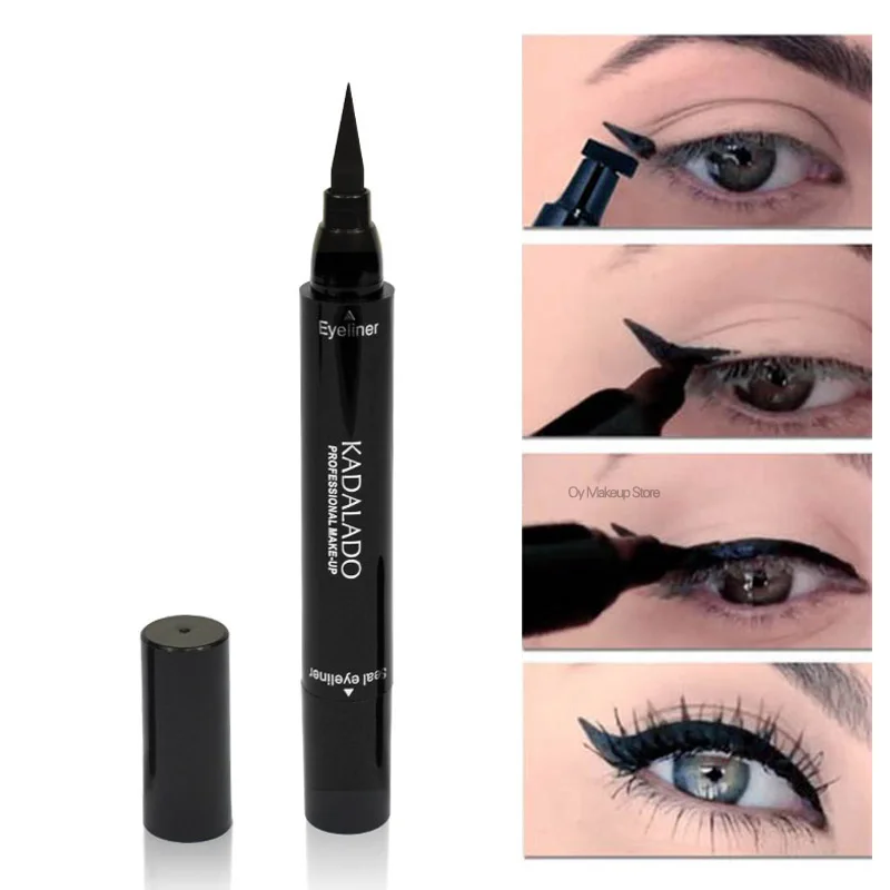 

Double Head Liquid Eyeliner Stamp Waterproof Black Makeup Eyeliner Pen Brand Make Up Beauty Stamps Eye Pencil Cosmetics