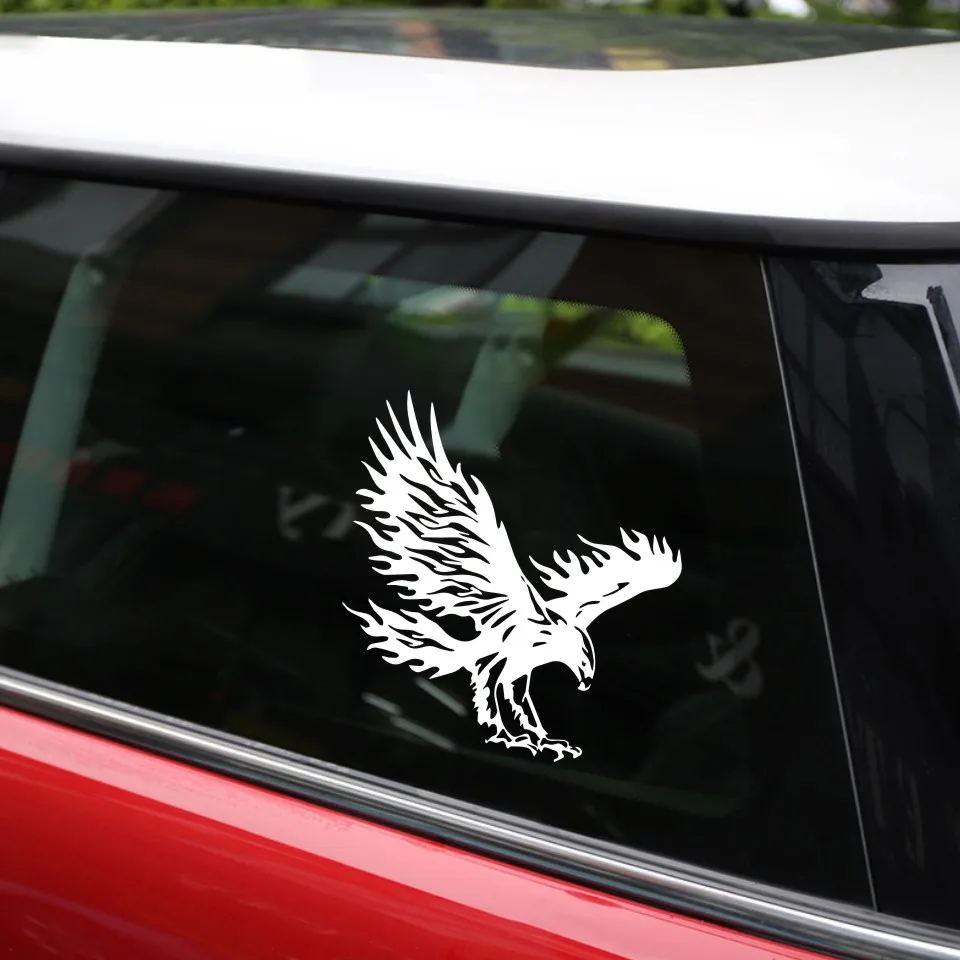 14.4cm13.8cm Animal Eagle Car-Styling Motorcycle Car Sticker Vinyl Decal BlackSilverLaser Car Auto Window Sticker Car Styling (11)