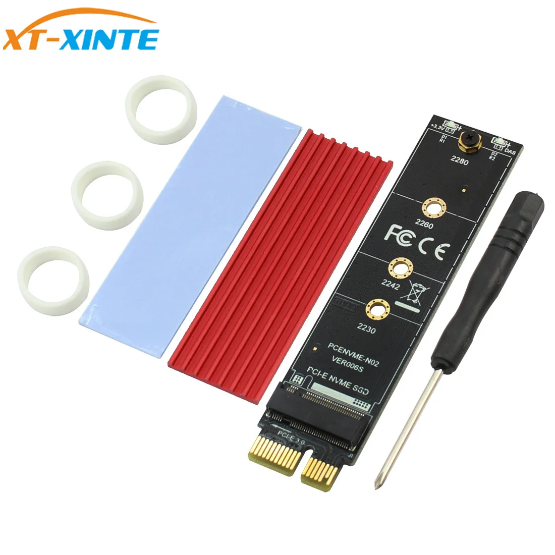 PCI E Express 3 0 X1 для M.2 M ключ Интерфейс NVMe SSD переходная карта адаптер радиатора 2230 2242