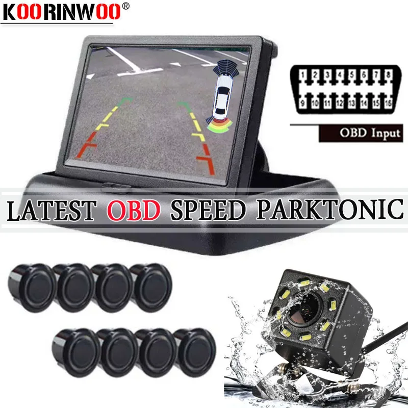 

Koorinwoo Electromagnetic Car Parking Sensor Speed Trigger For Front 19mm Alert Indicator Parking System Monitor Camera Reverse