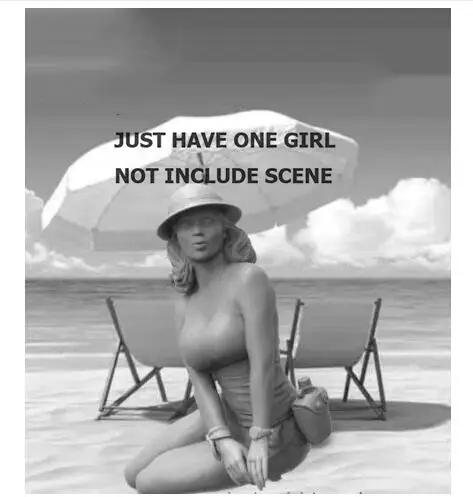 

1/24 SUMMER GIRL - Posing (JUST HAVE ONE FIGURE ) Resin figure Model kits Miniature gk Unassembly Unpainted