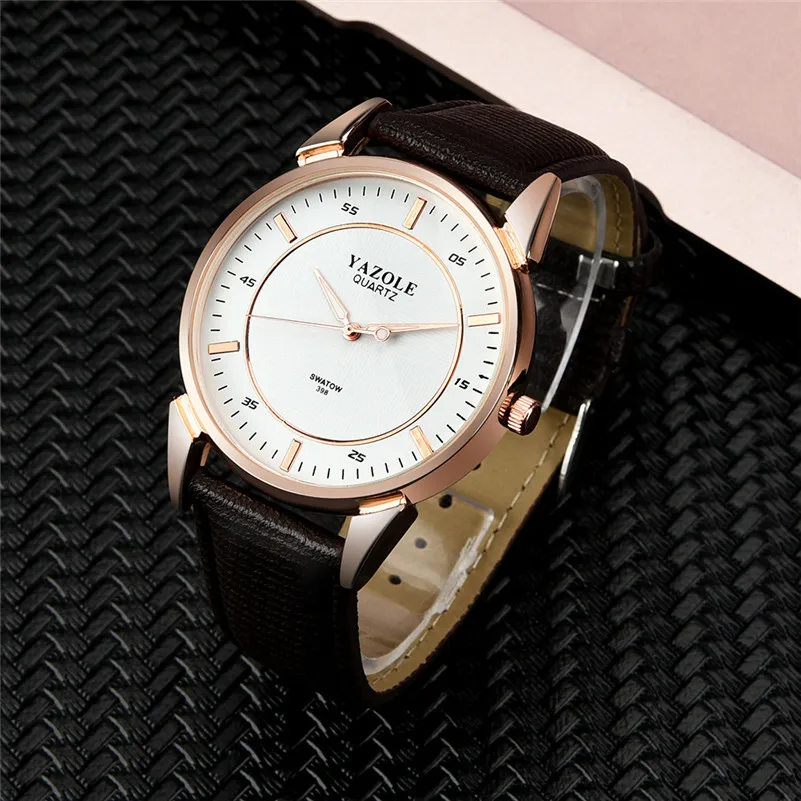 New Listing Luxury Men Watch Fashion Male QuartzWatch Round Leather Band Analog Quartz Wrist Watch Clock relogio masculino M22 (1)