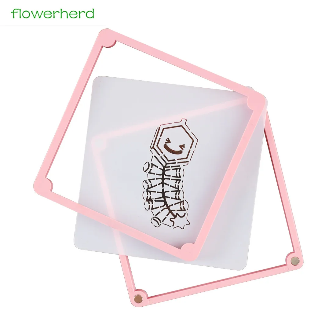 

Cookie Decorating Stencil Frame Magnetic Stencil Frame Two Different Thicknesses Stencil Holder Baking Pastry Tools Accessories