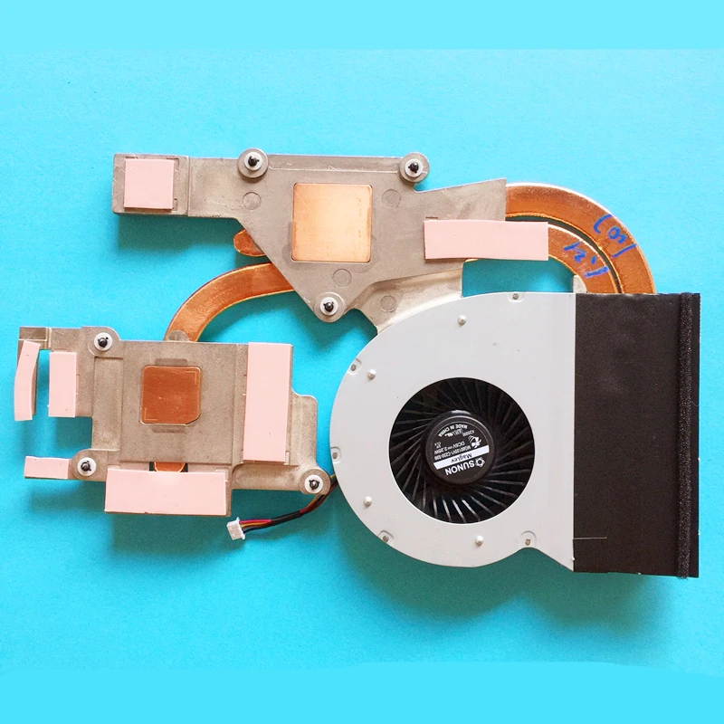 New notebook CPU fan with heatsink radiator copper tube module for LENOVO IdeaPad Y510P Y500 independent Replace Accessories
