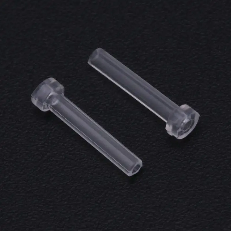 

10 Pcs/Set Earrings Clutch Anti Allergy Back Plugs Sleeve Tube Protection Ears Safety Pad Protector Accessories