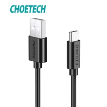 CHOETECH USB Type C Cable For Xiaomi Mi9 Redmi Note 7 Fast Charging Wire USB C Cable for Samsung Galaxy S9 Data Sync Type-C Cord