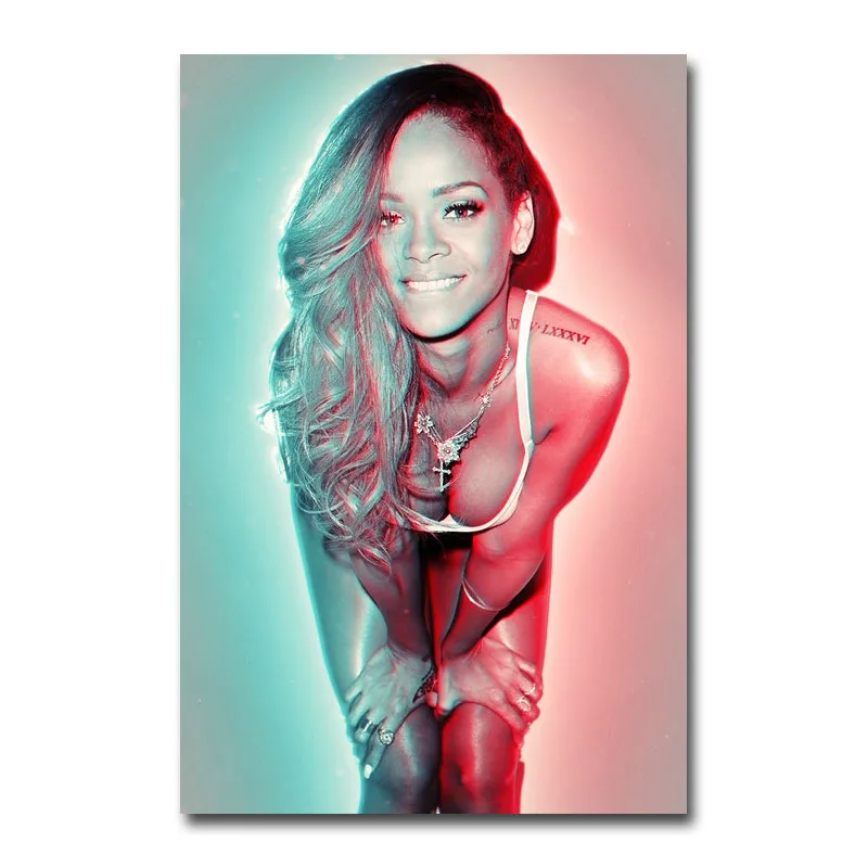 

Art Silk Or Canvas Print Rihanna Music Star Poster 13x20 24x36 inch For Room Decor Decoration-004