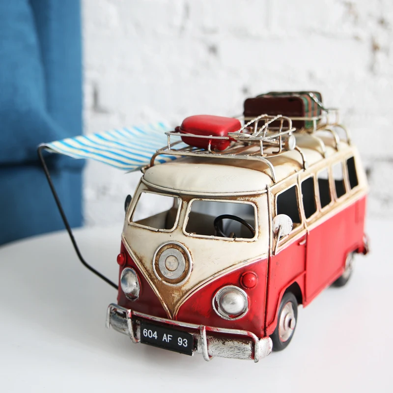  retro nostalgic bus ornaments room furnishings furniture accessories zakka grocery PUBG Bus store N