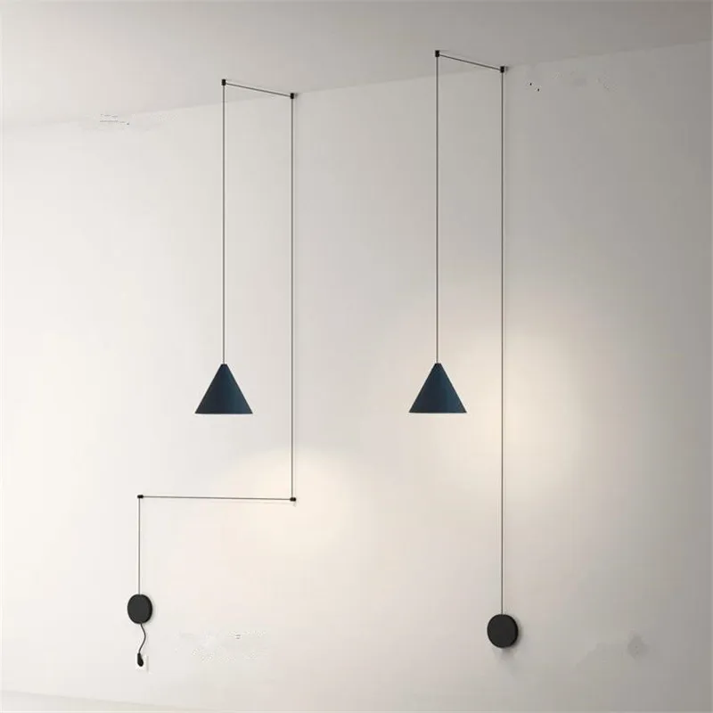  Nordic DIY Design Hanging Lamp Long Line Pendant Lights Wires Adjsutable Lustres Home Decor Hanglam - 33040194069