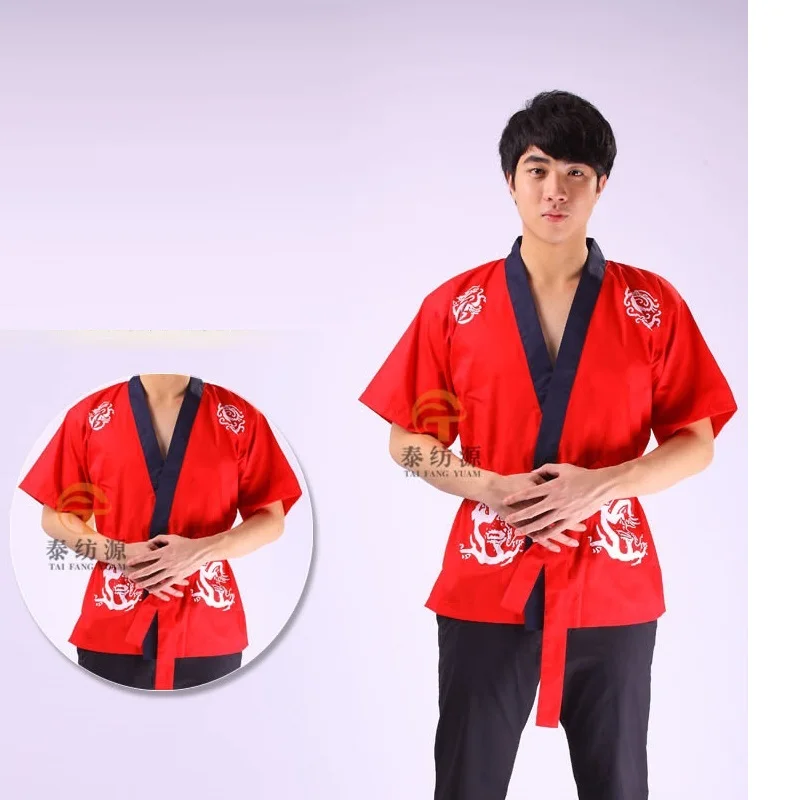 

(1pc) Korean chef's Japanese restaurants serving sushi uniform fine grain fabrics chef's attendant costumes