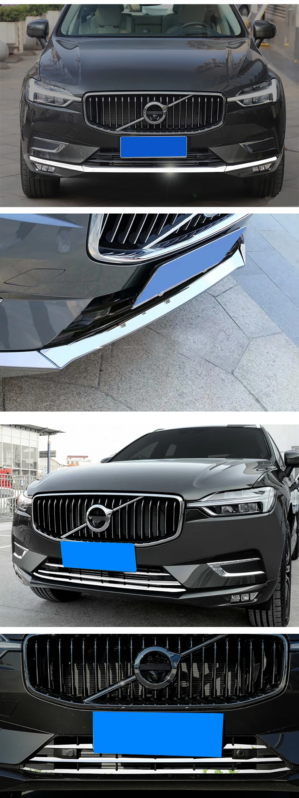 AITWATT для Volvo XC60 XC 60 Нержавеющая сталь Передняя Центральная Нижняя гоночная решетка решетчатый каркас полосы передние полосы для бампера