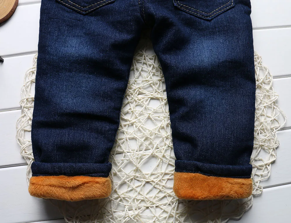 Распродажа, детская одежда зимние джинсы для девочек детские джинсовые брюки с рисунком утепленные штаны для маленьких девочек, джинсы От 0 до 4 лет