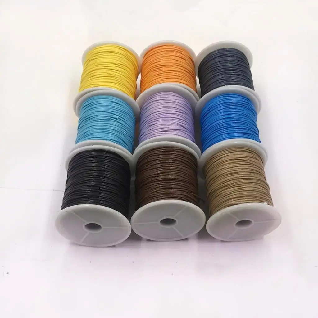 3 Rolls of 80 Meters Waxed Nylon Cord String for DIY Jewelry Making Necklace Bracelet Earrings Thread for Handmade Crafts 1mm 
