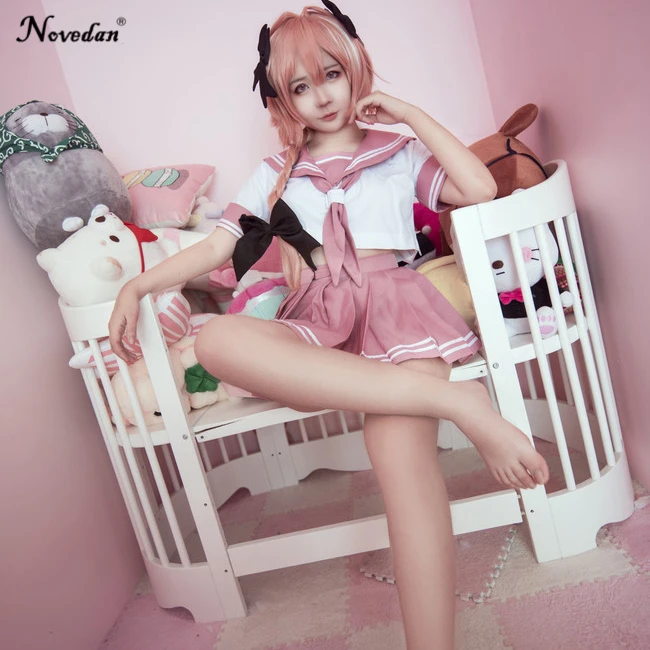 Костюм для косплея аниме Fate Grand Order Apocrypha Astolfo японская школьная форма милый