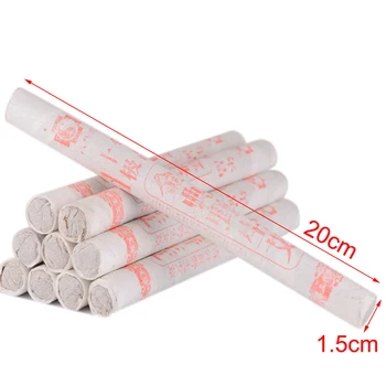 

10Pcs Smokeless Moxa Rolls Sticks Chinese Traditional Roller Stick Pure Moxa Stick Pain Relief Burning Sticks 15*200mm