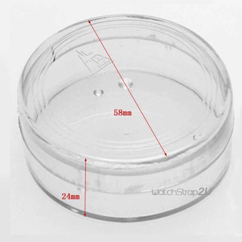 

3PCS Transparent Clear Plastic Cylindrical boxes for Small Component 58mm