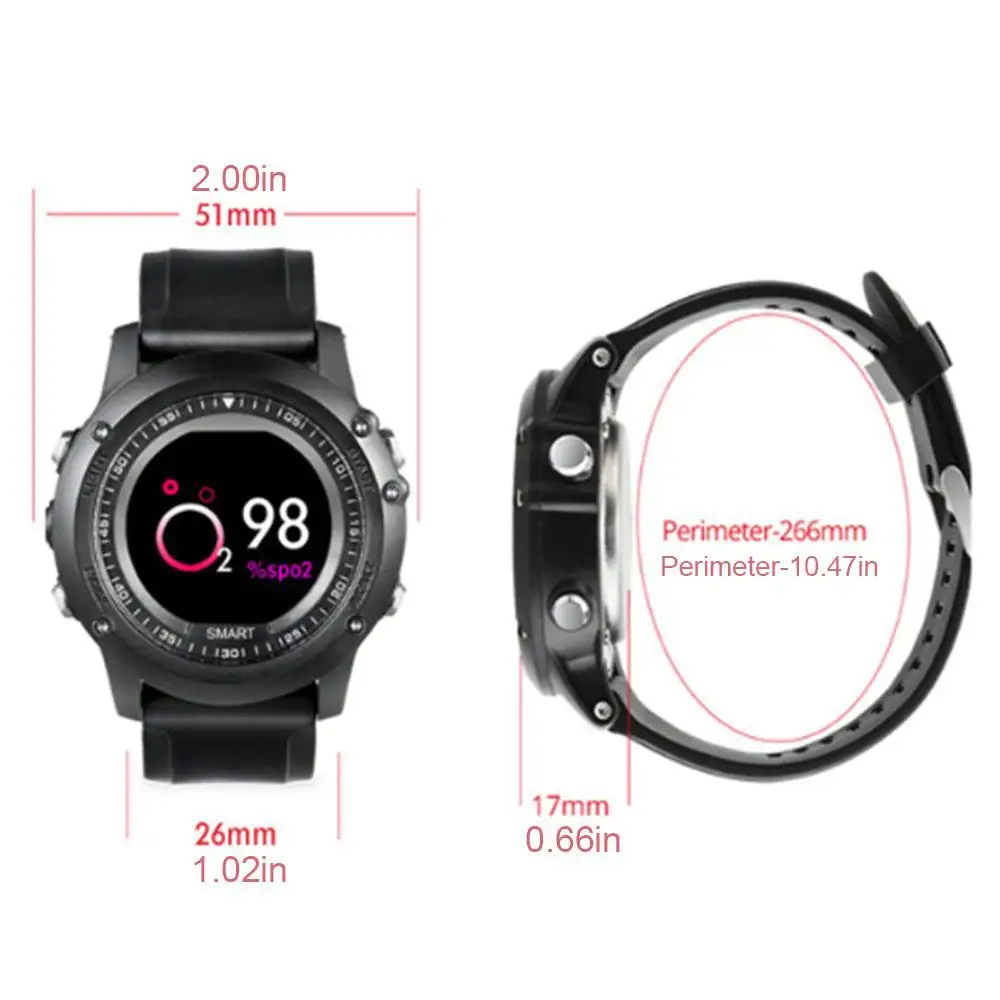 Smart Bracelet Watch T2 Bluetooth Color Screen Push Message Call Reminder Watch Activity Tracker Heart Rate Monitor