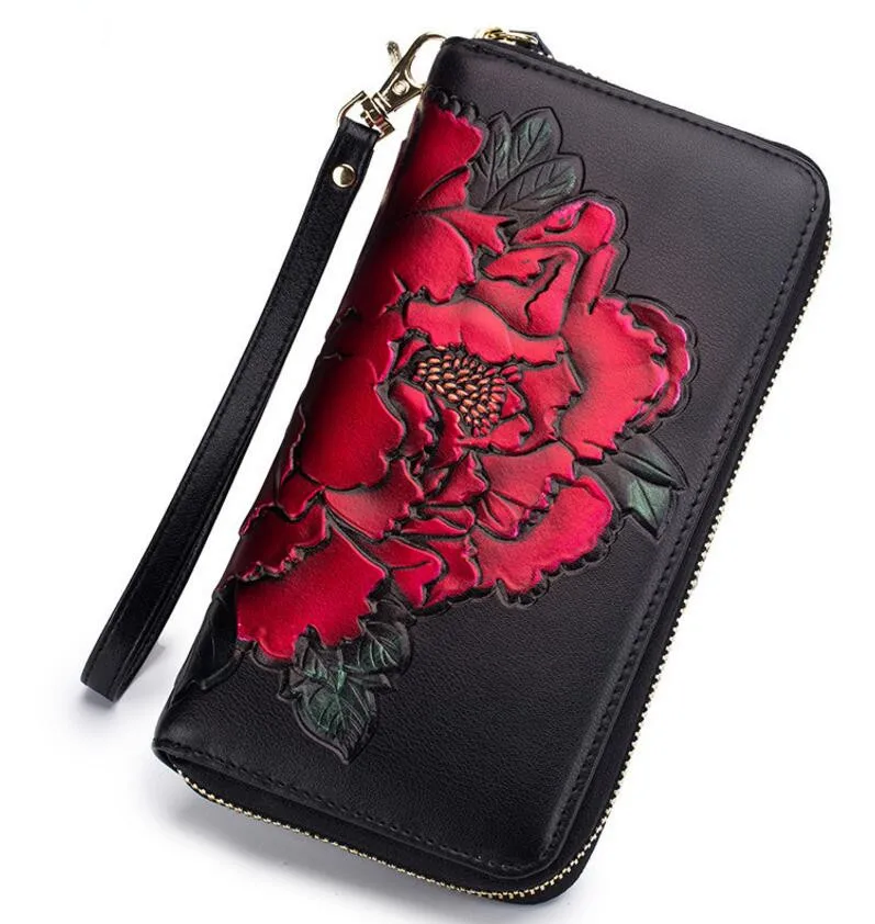 

Ladies Purses Female Leather Wallets Women Long Zipper Coin Purse Woman Wallet Phone Card Holder Clutch Female Photo Holder