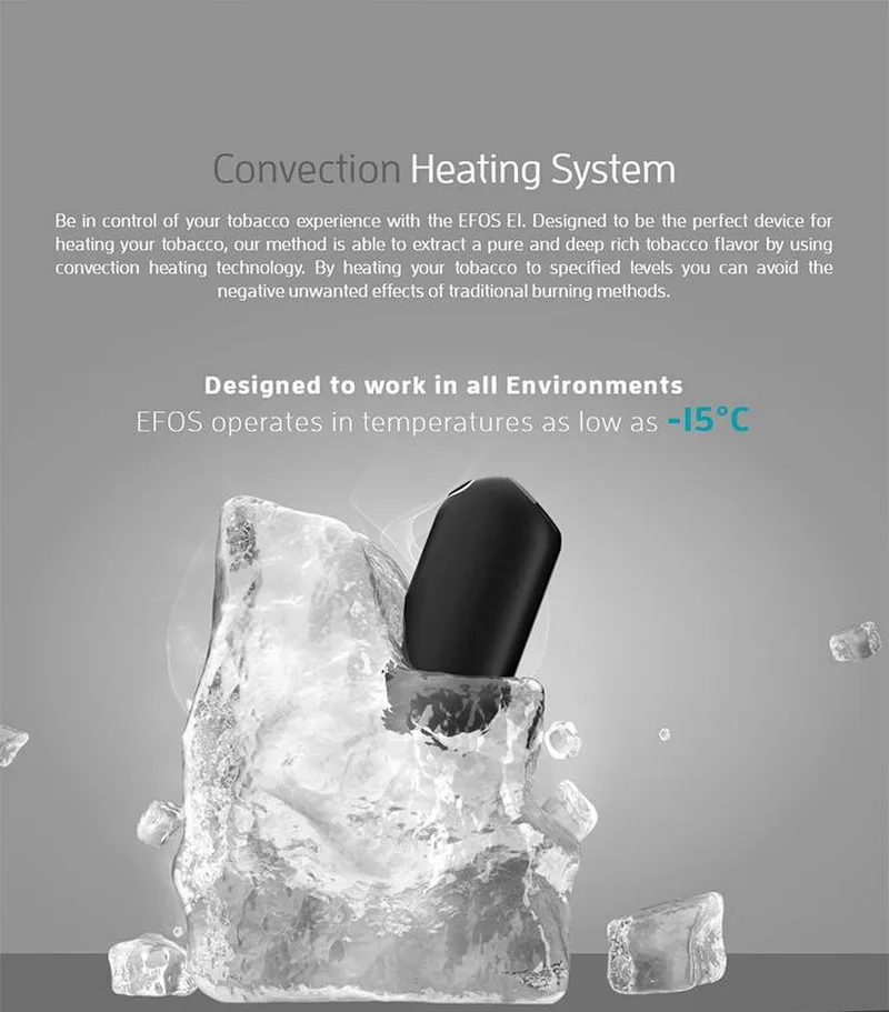  Promotion Classic EFOS E1 Heating Vapor Pen 2000mah For Tobacco Cartridges Heating Stick Original V
