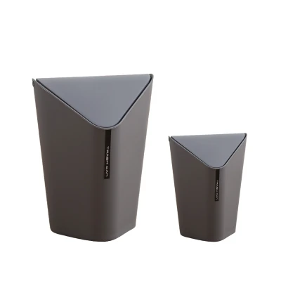 Desktop Mini Waste Bins Creative Quality Plastic Paper Garbage Home Office Kitchen Bathroom Corner Dustbins Cleaning Accessories - Цвет: 8