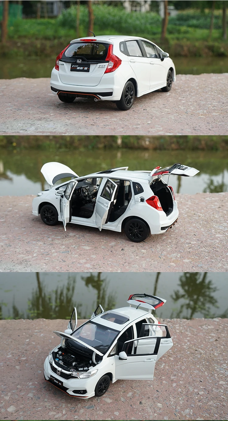1/18 Honda FIT спортивный автомобиль из литого металла модель игрушки подарок для мальчика девочки Коллекция