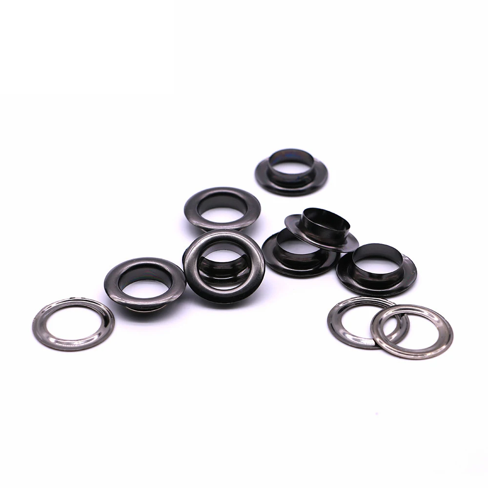 20sets/pack(Outer diameter)28mm (internal)17.5mm (high)6.7mm eyelets for curtains black eyelets Q-08
