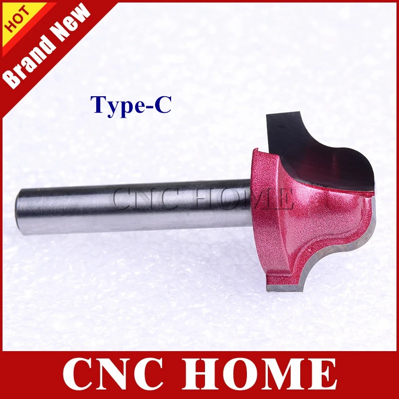 cnc wood router machine Wood Making Router End Mill CNC Engraving V Groove Bit Ogee Bits 6mm C type CED22mm wood pellet press