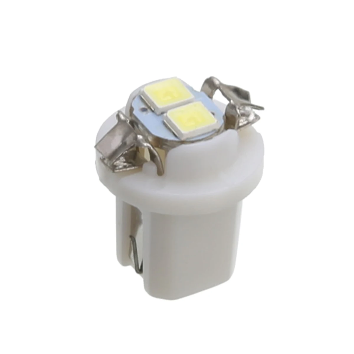 10pcs/set High Bright White T5 B8.5D 3528 2 LED Car Dash Gauge Cluster Instrument Panel Wedge Light Bulb Dashboard Lamp