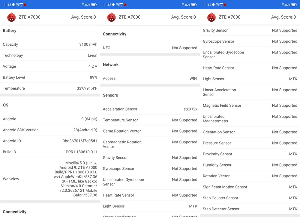 Мобильный телефон zte Blade A7 Helio P60, четыре ядра, Face ID, 6,088 дюймов, TFT, 1560*720, gps, 16,0 Мп+ 5,0 МП, камера, 4G, LTE, смартфон