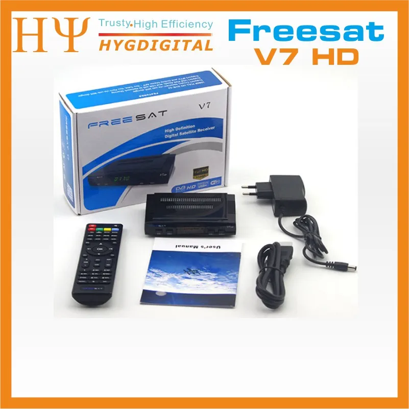Оригинальный спутниковый ресивер Freesat V7 HD Full 1080P + 1 шт. USB WiFi DVB S2 Поддержка Ccam powervu
