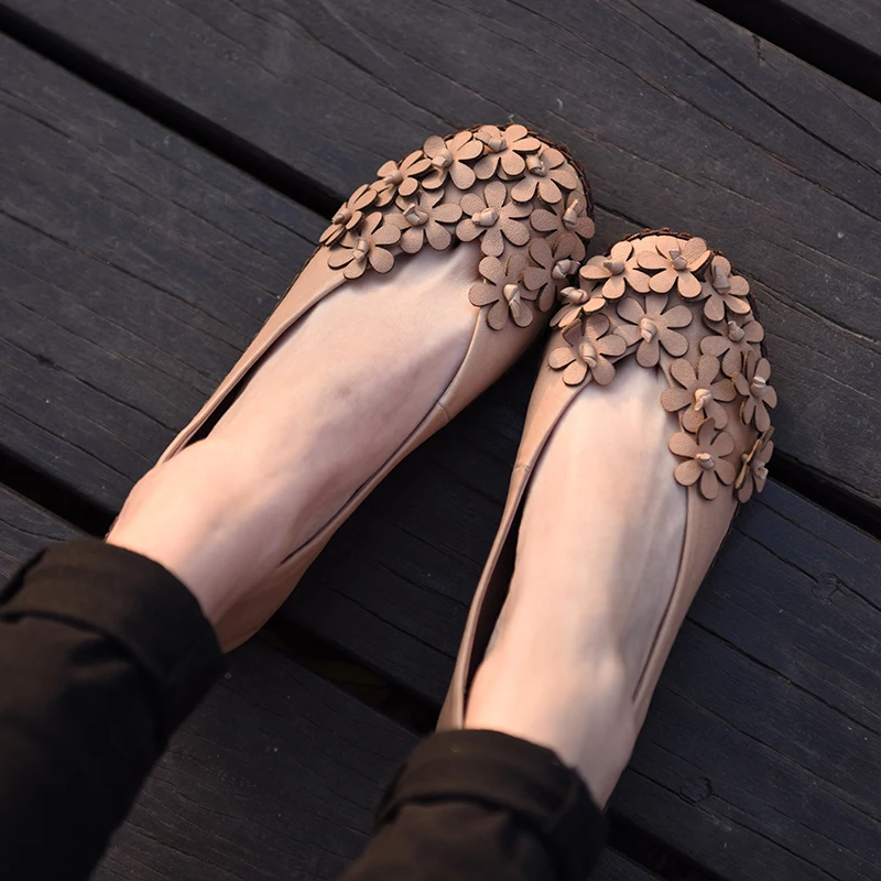 

Spring Women Flats Shallow Brand Women Shoes Women Sneakers Soft Leather Round Toe Casual Shoes Comfortable Loafers