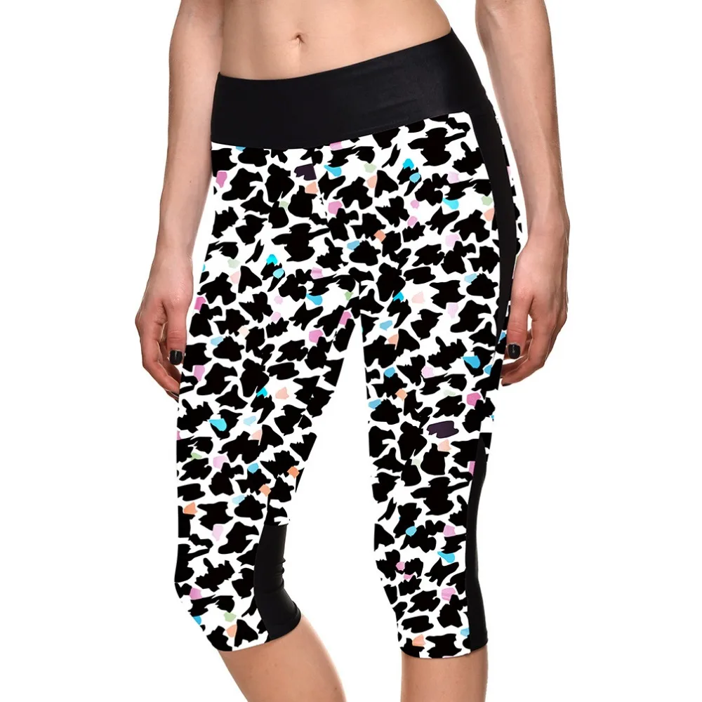 New 1106 Sexy Girl Women scrawl Bird leopard 3D Prints Workout stretchy font b Fitness b