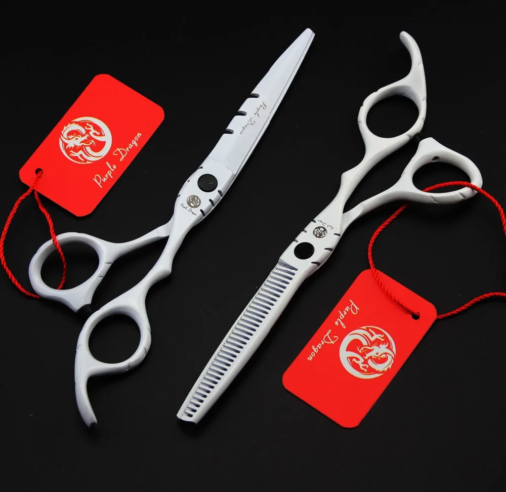 

Purple Dragon 6 inch Original Professional Hairdressing Scissors Hair Cutting barber shears thinning tijeras peluquero scharen