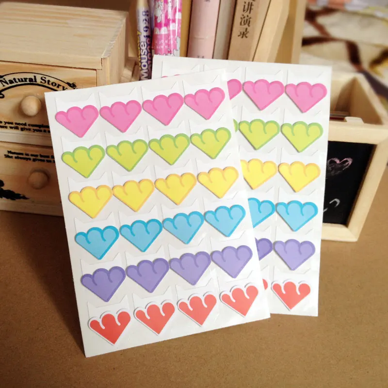 

24 pcs/lot DIY Colorful Cloud Corner Paper Stickers for Photo Albums fitting Handwork Frame exquisite Decoration Scrapbooking