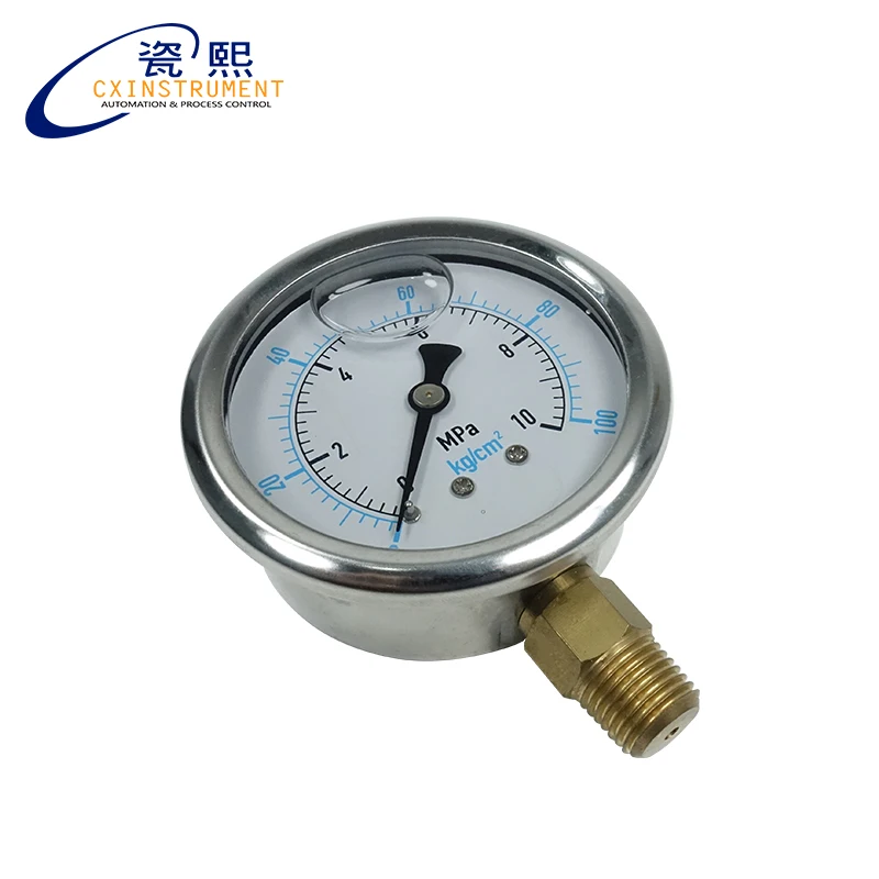 

Glycerine Filled Pressure Gauge CX-PG-TN-BF 0~60 Mpa 60mm Radial Install