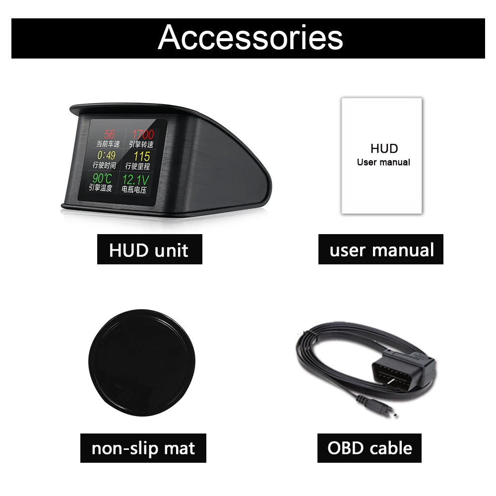 Подлинная OBDHUD P10 OBD2 Tacho Pro Универсальный Dash программист одометр OBD цифровой спидометр ect-двигатель температура охлаждающей жидкости
