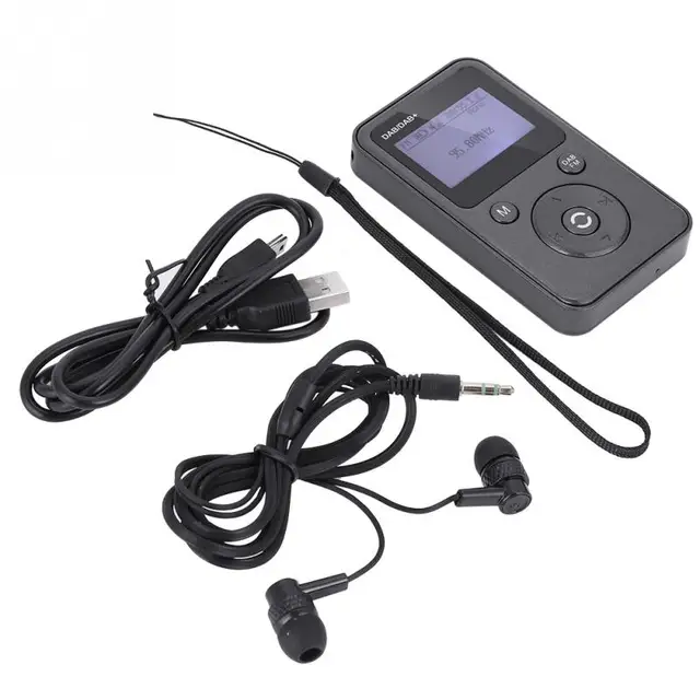 Digital Radio DAB/DAB+ Decoding  87.5-108MHz Smooth 8-hour Listening DAB FM Radio