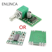 1-5 pces super mini placa de amplificador digital 2*3 w pam8403 classe d eficiente 2.5 a 5 v usb com e sem com potenciômetro do interruptor