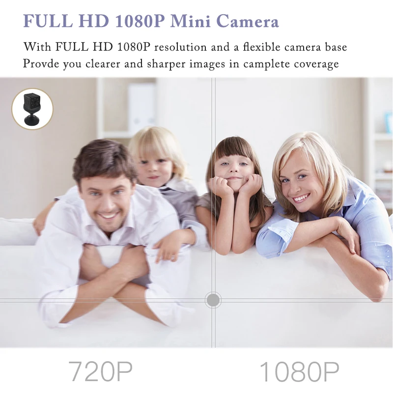 HD 1080P Мини камера ip wifi Беспроводная ночного видения маленькие микро видео