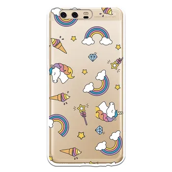 

Stand case costume drawing Unicorns Frozen WP009 for Huawei P10