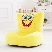 Прекрасный плюшевый улыбка Губка Боб игрушечный диван креативный мультфильм Губка Боб Диван для куклы подарок на день рождения около 54x30x10 см