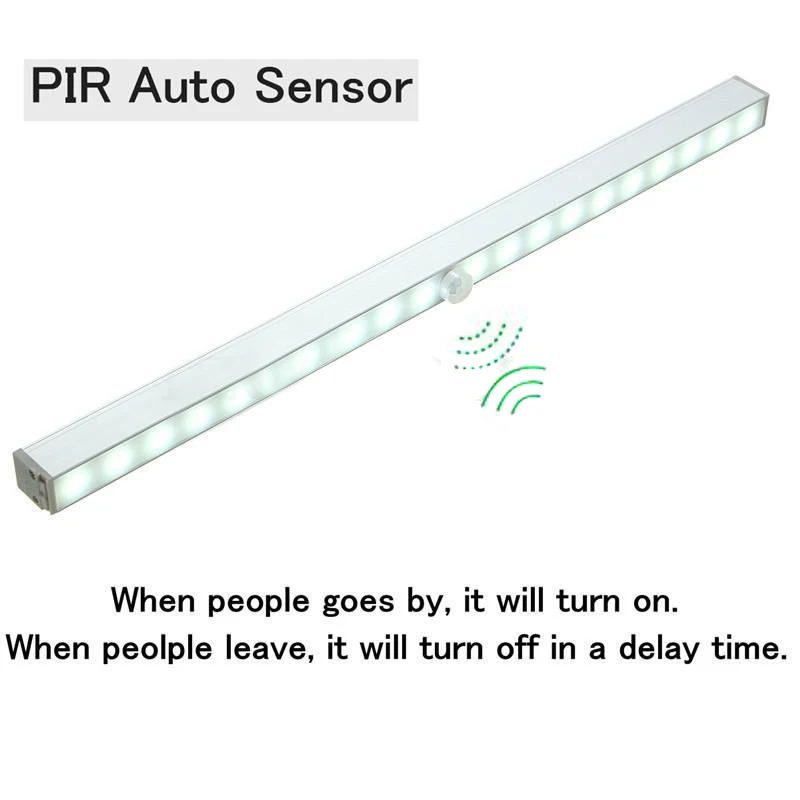 1pcs 20 LED Wireless Cabinet Night Light Motion Sensor LED Night Light for Closet Activated Stair Lamp Light